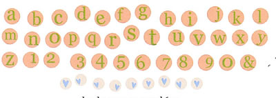 Heidi Grace - Daydreamer - Plastic Stickers Small Circle Alpha  (sold in 3's)